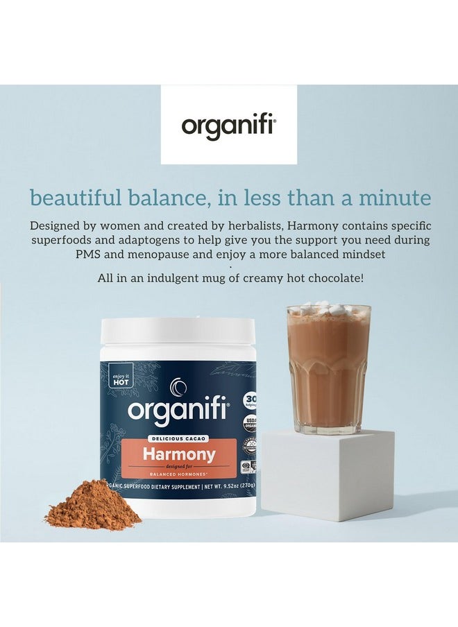 Organifi Organifi Harmony - Hormone Support - Eases PMS Symptoms - Energizes You - Regulates Menstrual Cycle - Best Served Hot - Gluten Free and Vegan Cacao Powder, 30 Servings  - Image 4