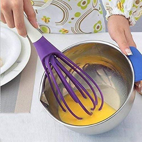 SURPLAST SURPLAST Silicone NonStick Coating Colored Balloon Egg Beater for Blending Whisking Beating Frothing Stirring Multicolor - Image 4