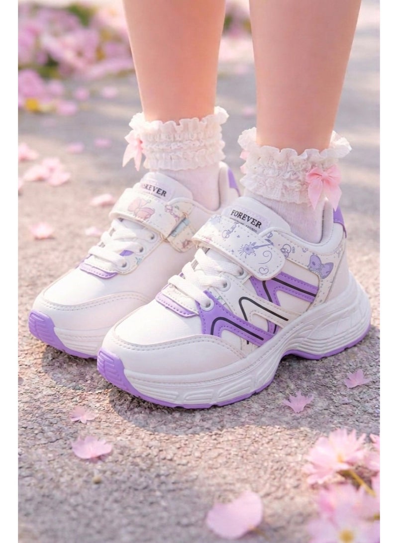Vbranda Cute girls’ sneakers with a soft LK-1 - Image 1