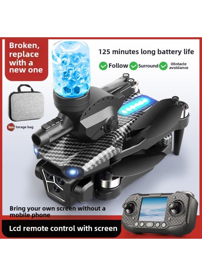 Generic - Automatic Obstacle Avoidance Aerial Drone 8K HD Remote Control Display Aircraft Adult Boy Toy Gps Aircraft-Color: Brushless Esc Five Cameras -Specifications:3 Rechargeable Batteries - Image 1