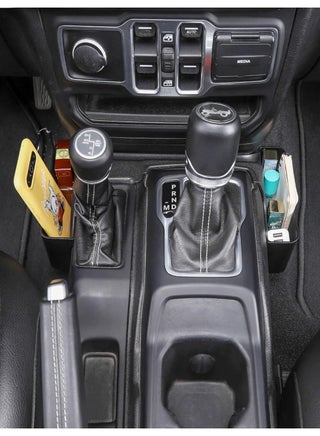 Shifter Storage Box, Gear Shift Console Side Tray Organizer Compatible with 2018-2024 Jeep Wrangler JL JLU & Gladiator JT, Interior Storage Accessories, Black, 1 PCS - view 5