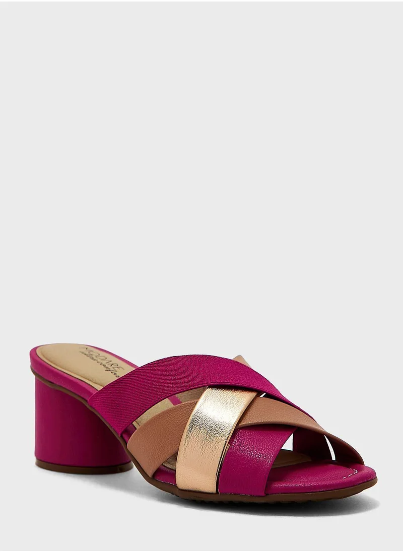 MODARE Multi Strap Mid Heel Sandals