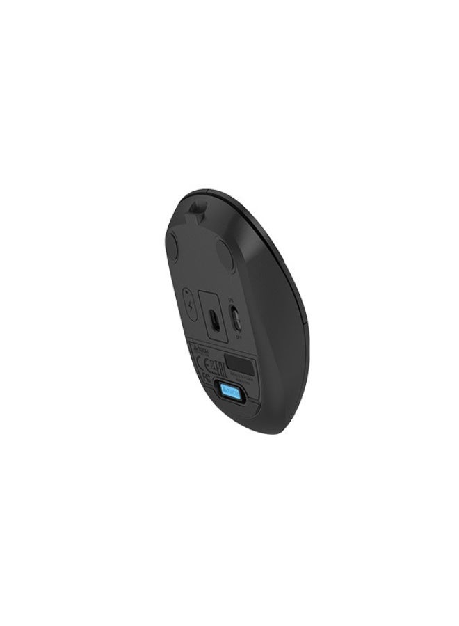 A4TECH Dual Functions Rechargeable  Fstyler Wireless Mouse | Desk + Air Dual Mode | 2.4 GHz with USB Nano Receiver| Portable & Anti-Sleep | Windows/macOS/Linux – FG15C Air2, Black - Image 2