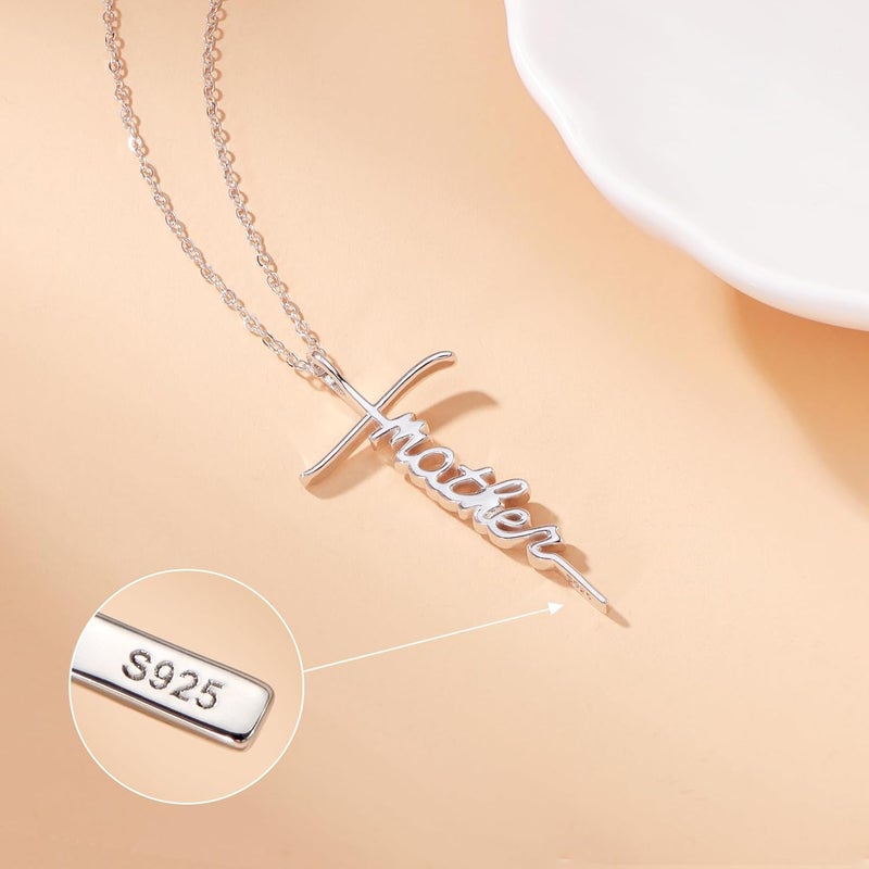 Lcherry Faith Cross Pendant Necklace for Women Religious Christian Jewelry Mother's Day Gifts for Women - Image 4