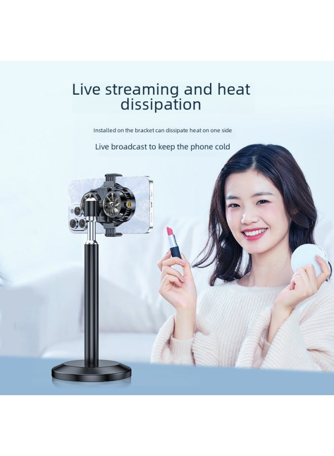 Loquat X2 Mobile Phone Radiator Back Clip Live Broadcast Mobile Phone Double Semiconductor Refrigeration Cooling Artifact With Digital Display-Color:X53 Semi-transparent Black (with Display) - Image 4