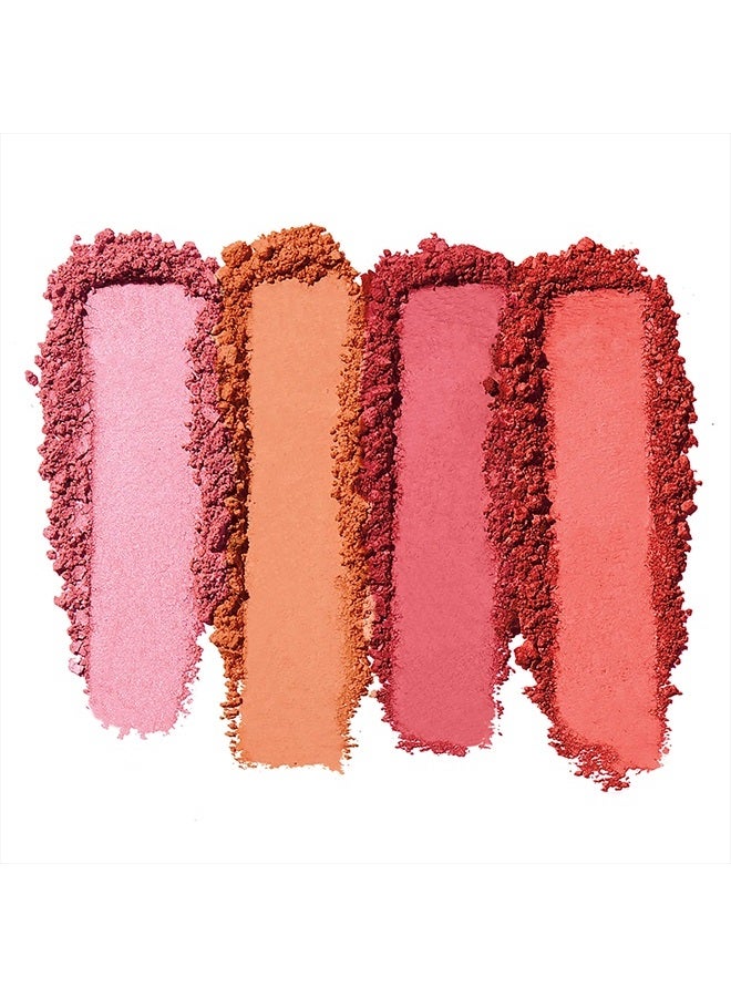 elf لوحة أحمر خدود مسحوق التجميل، أربعة ظلال أحمر خدود لنتيجة جميلة وطويلة الأمد، خفيفة - Image 2