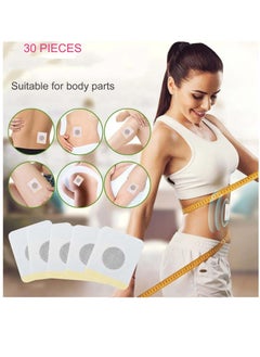 Y&D 30pc Natural Herb Mugwort Essence Sticker Mugwort Belly Patch Use at Home Plant Abdomen Navel Suitable for Shaping Waist Weíght Loss Women and Men  - Image 2