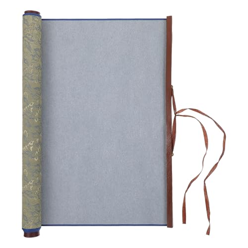 Zyghjort Magic Canvas Paint with Water 30715 Inch Large Chinese Calligraphy Cloth Reusable Water Drawing Writing Cloth Scrolls Professional Water Drawing Mat for Students Beginners Practicing Green - Image 1