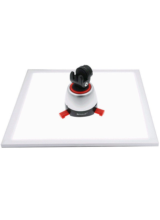 PULUZ - PULUZ 1200LM LED Photography Shadowless Softbox Bottom Light +Switch Shadow-free Adjustable Lamp Panel Acrylic Material for Photo Shooting Tent Box No Polar Dimming Light (U S Plug) - Image 1