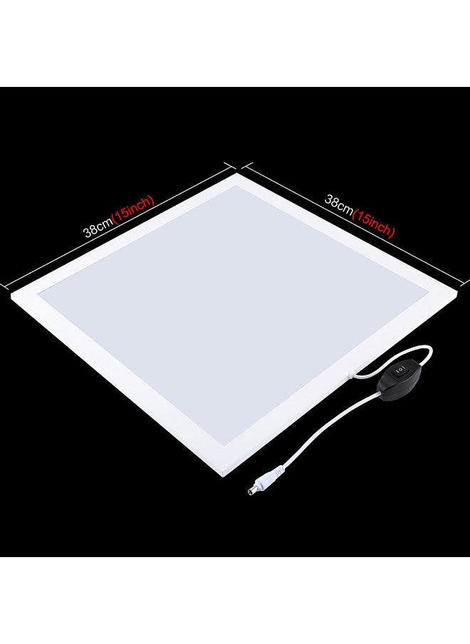 PULUZ - PULUZ 1200LM LED Photography Shadowless Softbox Bottom Light +Switch Shadow-free Adjustable Lamp Panel Acrylic Material for Photo Shooting Tent Box No Polar Dimming Light (U S Plug) - Image 1