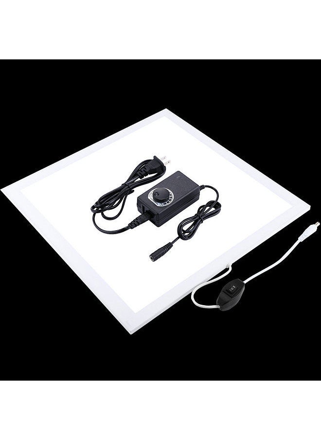 PULUZ - PULUZ 1200LM LED Photography Shadowless Softbox Bottom Light +Switch Shadow-free Adjustable Lamp Panel Acrylic Material for Photo Shooting Tent Box No Polar Dimming Light (U S Plug) - Image 1