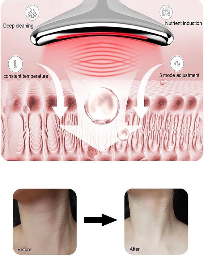 Face Massager, Face Beauty Device, Facial Lifting Therapy Machine EMS Face Massager Anti Wrinkle Skin Tightening Reduce Double Chin Skin Care Tools 7 Colour Modes - Image 2