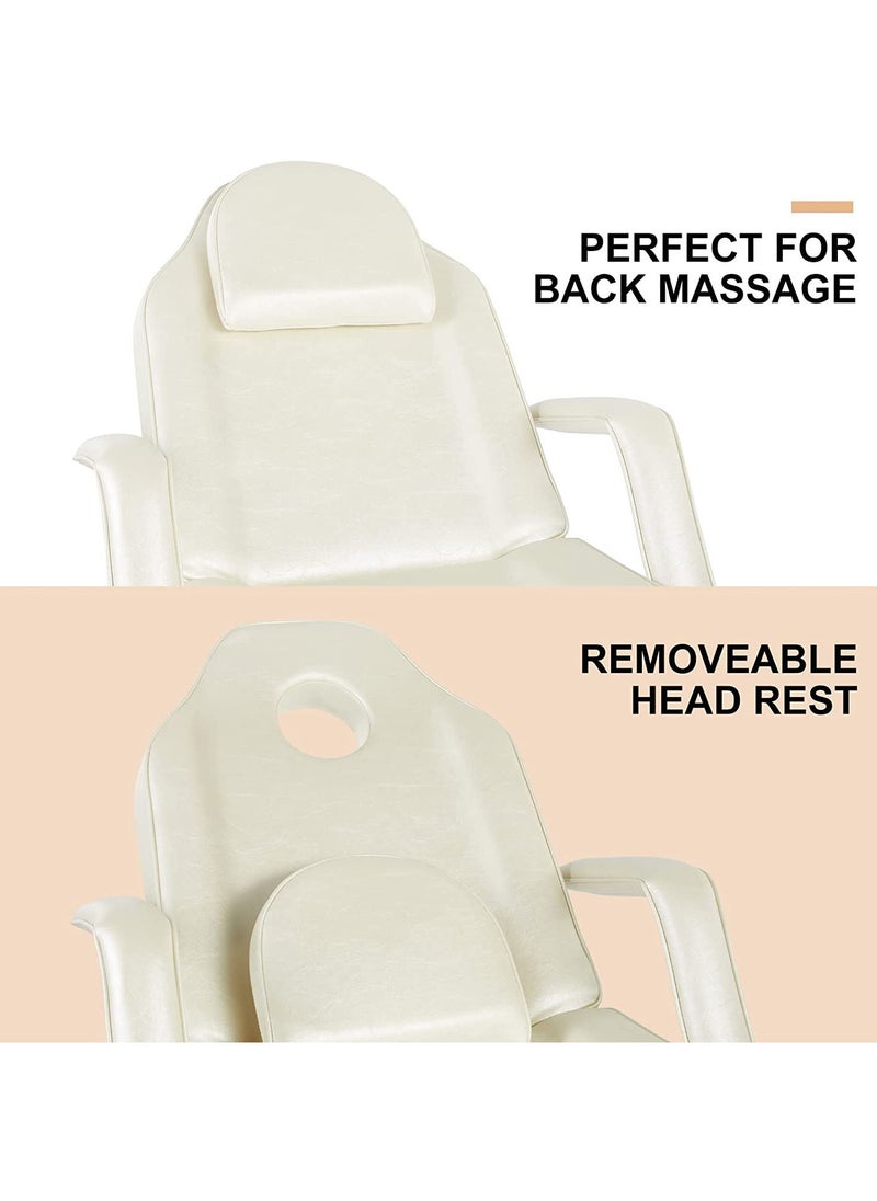 Glanfen Tattoo Chair, Adjustable Angle Massage Bed for Eyelash Bed Extensions Facial Massage Tables Salon Chairs with Trays  - Image 4