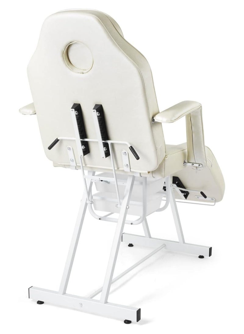 Glanfen Tattoo Chair, Adjustable Angle Massage Bed for Eyelash Bed Extensions Facial Massage Tables Salon Chairs with Trays  - Image 2