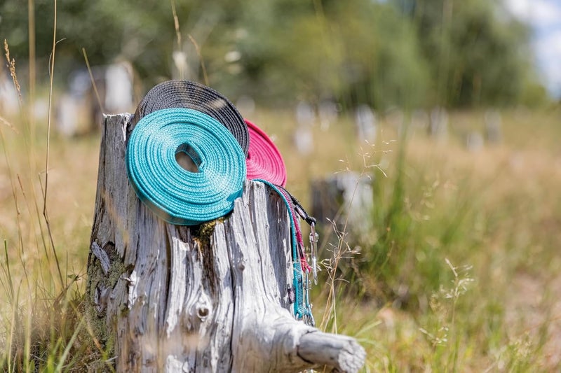 Trixie Rubberised Tracking Leash - Black 15M - Image 2