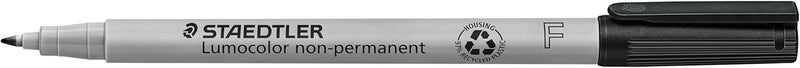 Staedtler Lumograph Non-Permanent Wet Erase Marker Pens, Fine Tip, Assorted Colors, 8 Pack - Image 4
