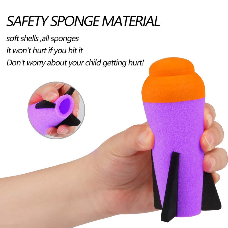 Ruibytree Mega Missile Refill for Nerf N-Strike Elite Series  4Packs  Compatible Darts Mega Missile Refill Bullets Foam Rockets for Nerf Party (Purple) - Image 3