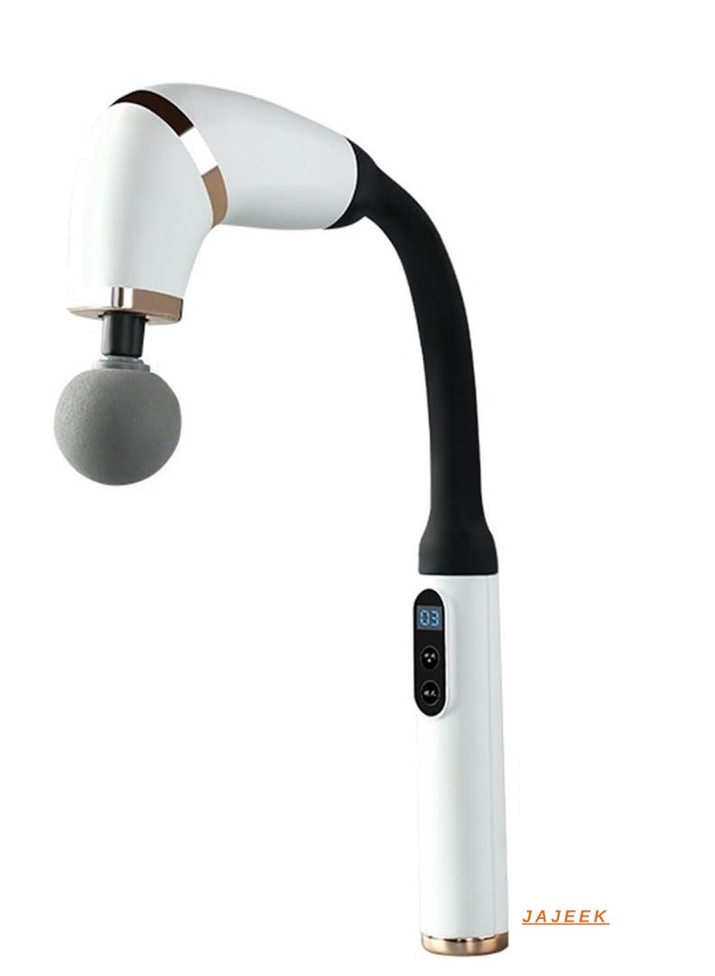 JAJEEK Massage Gun with Extended Handle – Revolutionary U-Shaped Back Massager for Pain Relief, Deep Tissue Body Massager for Neck, Shoulders & Legs – Powerful, Adjustable Speed, Ergonomic, Portable Design for Muscle Recovery and Stress Relief - Image 1