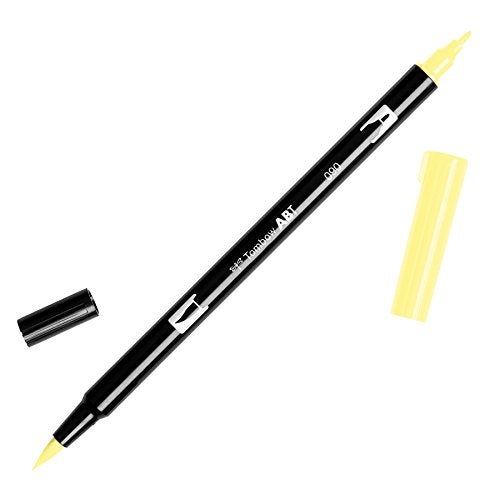 Tombow Dual Brush Pen Art Marker, 055 - Process Yellow, 1-Pack - Image 1