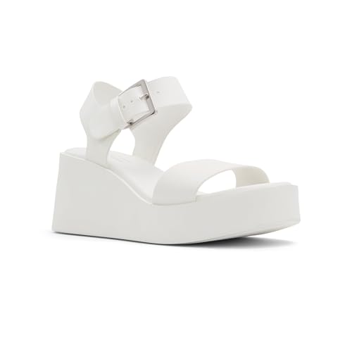 Call It Spring Women's Merisa Wedge Sandal, White, 6 - Image 2