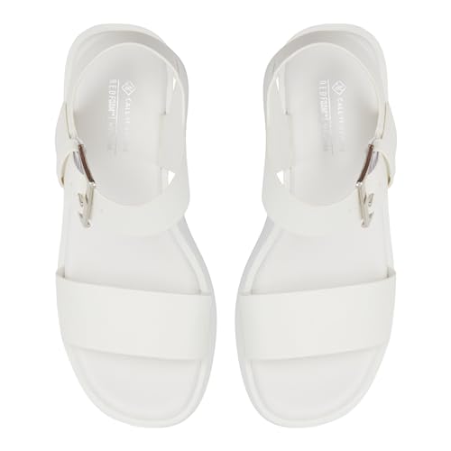 Call It Spring Women's Merisa Wedge Sandal, White, 6 - Image 4