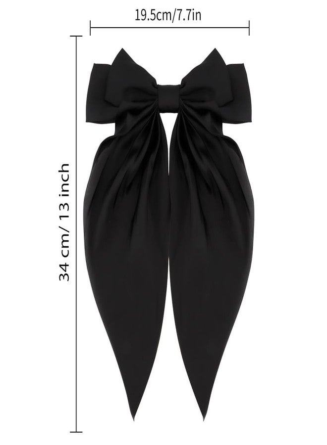 ANNACREATIONS ANNA CREATIONS 3 Pcs Fashion Hair Bows for Women Bows for hair Silk Satin Hair Ribbons Bow Hairclip for Women Cute Hair Clip for Girls Large Vintage Hair Hair Accessories Big Ribbon Bow Clip - Image 3