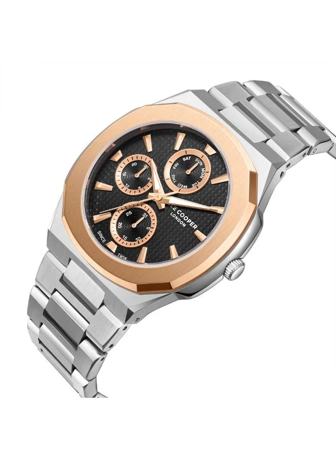 Lee Cooper Men's Metal Multi Function Watch LC08047.550 - 45 mm