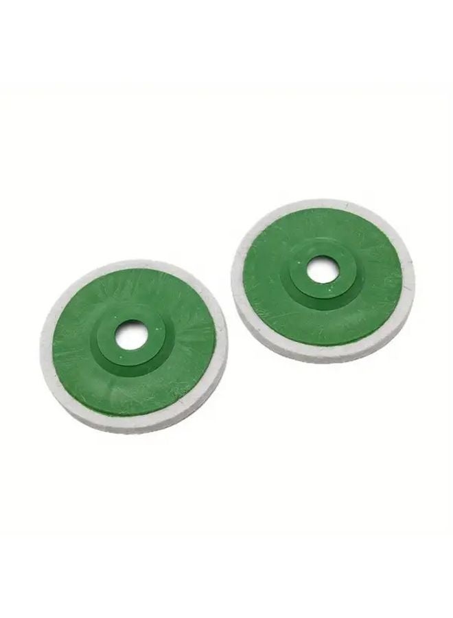 Green Wool Felt Polishing Wheel Pad 125mm 3pcs For Metal Marble Glass Ceramics - Image 4