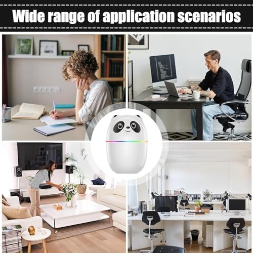 PIHARVA Cool Mist Humidifier for Room USB Ultrasonic Air Humidifier with 7 Color Night Lights Aroma Essential Oil Diffuser for Home Car Bedroom Office 250ML Capacity - Image 5