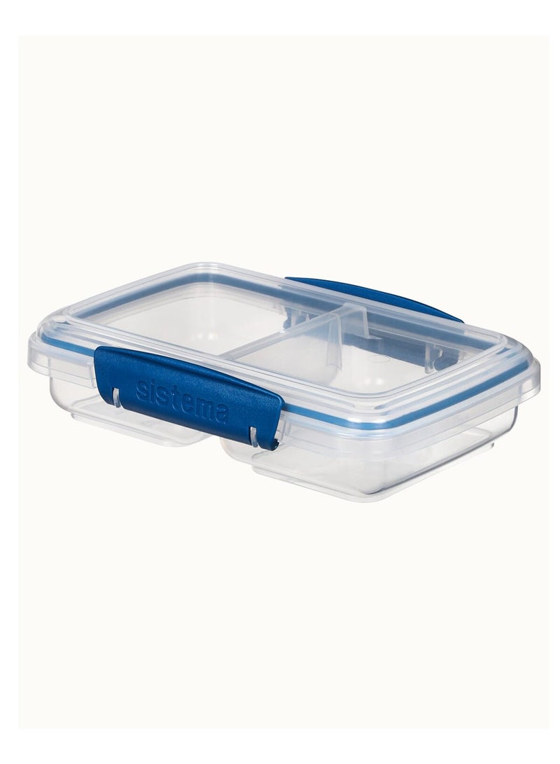 Sistema Small Split Kids Food Container (Blue, 350ml): Leakproof Snacks - BPA-Free & Reusable - Image 3