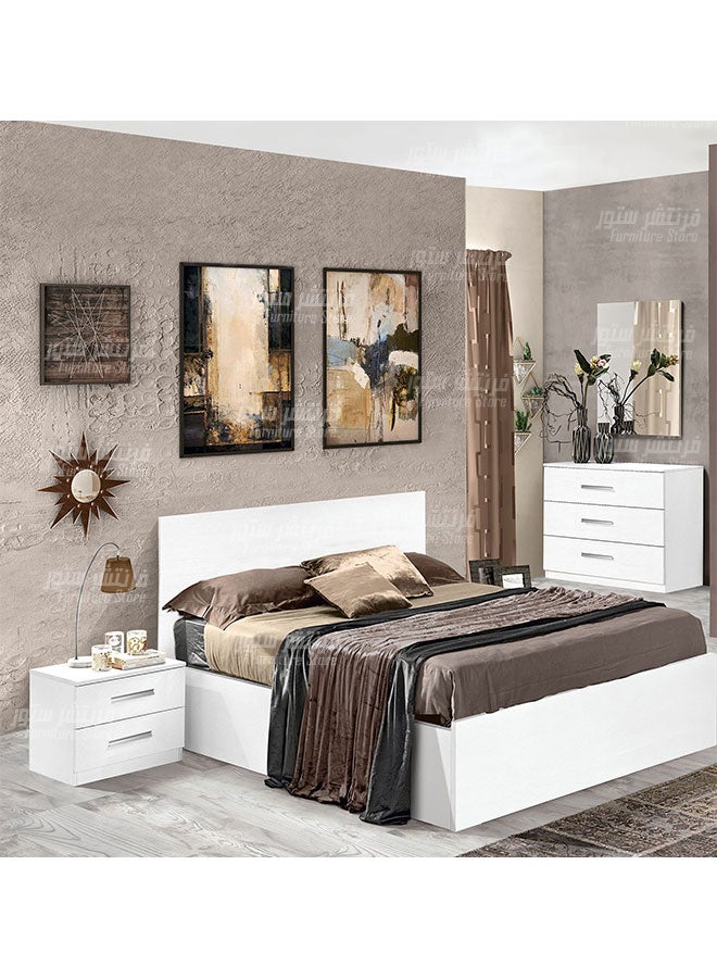 Mini room, a small modern room, consisting of a modern bed - 130 cm wide, a dresser with a glass frame and a nightstand, from the Furniture Store. - Image 1