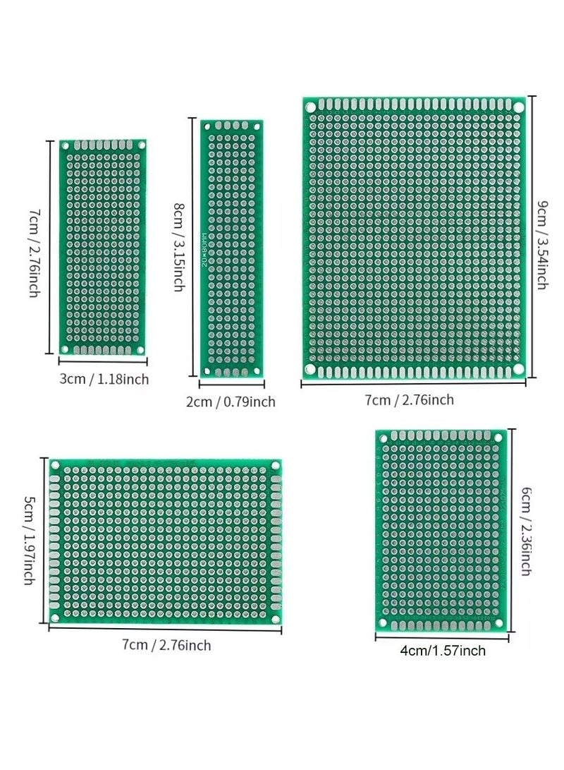 Double Sided PCB Board Universal PCB Circuit Board 5 Pieces 5 Sizes - Image 2