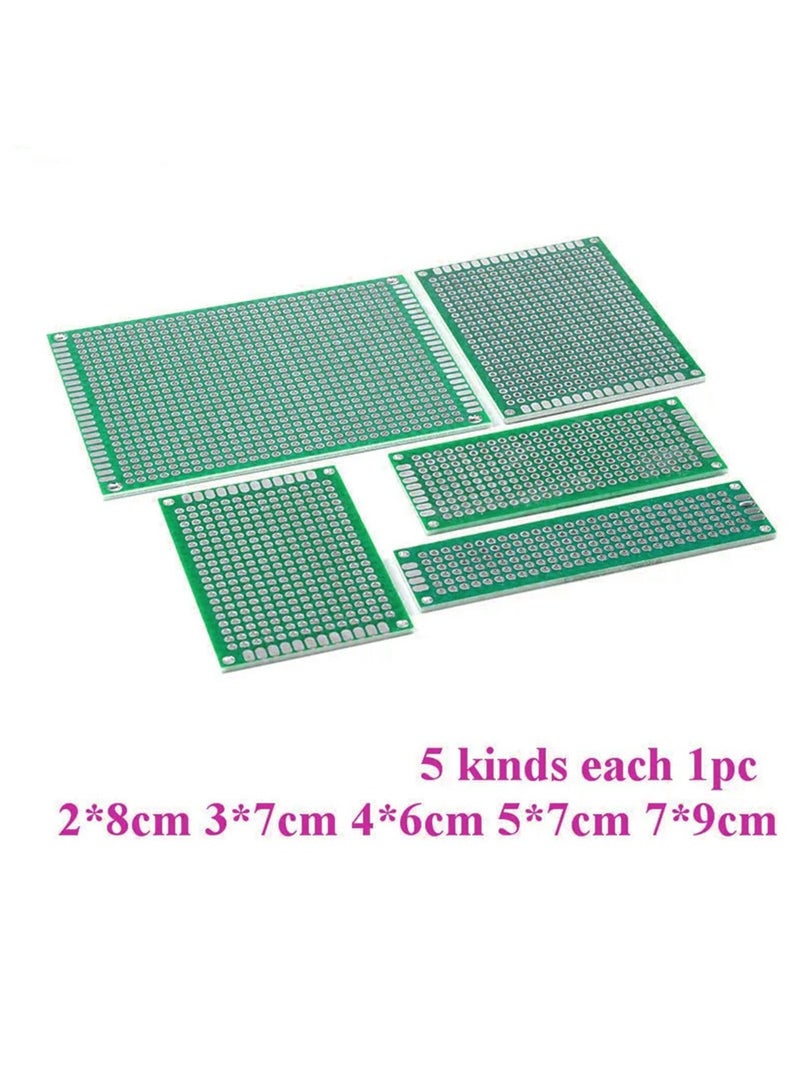 Double Sided PCB Board Universal PCB Circuit Board 5 Pieces 5 Sizes - Image 3