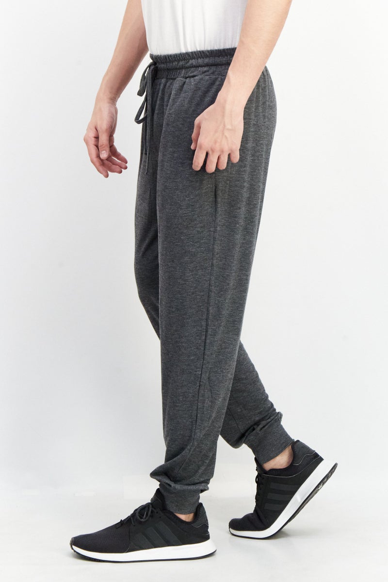 Rainforest Men Regular Fit Solid Jogger Pants, Grey - Image 3