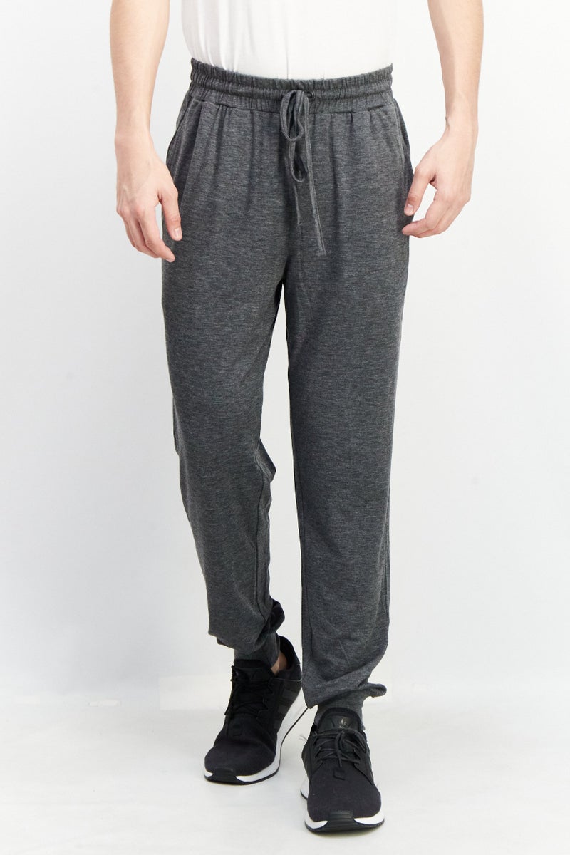 Rainforest Men Regular Fit Solid Jogger Pants, Grey - Image 1