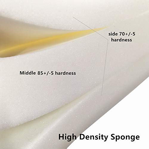 NGT new guide steps Yoga Bolster Pillow for Meditation and Support - Rectangular Yoga Cushion Foam Wedges Washable Suede Pillowcase for Men and Women with Carry Handles.(Green Soft fabric) - Image 4