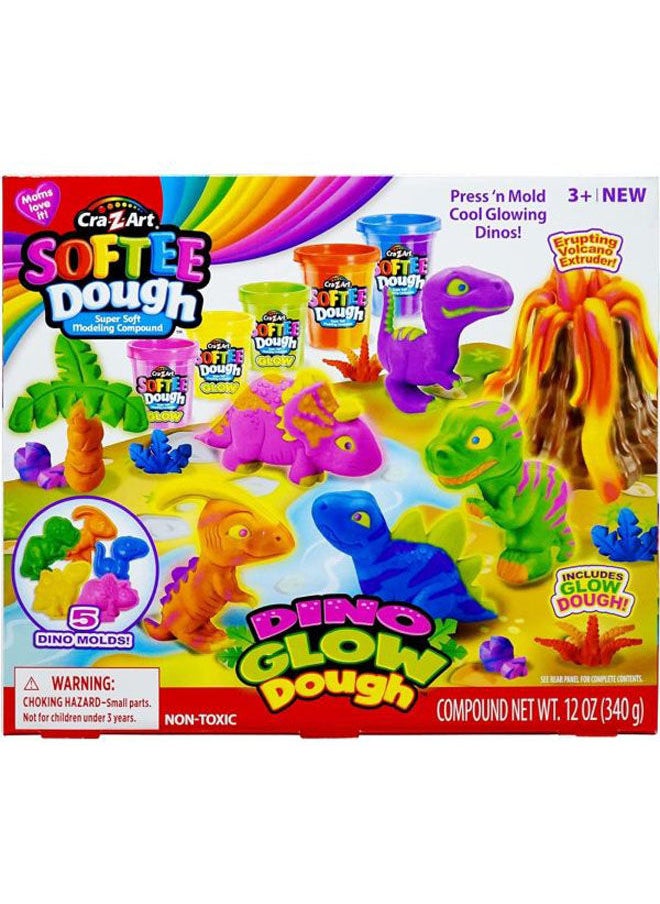 Cra-Z-Art - Softee Dough Dino Glow Dough - Image 1