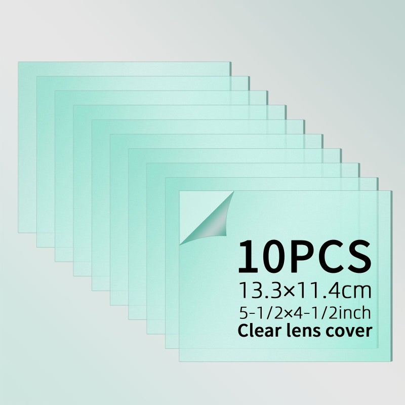10 قطع من ألواح البولي كربونات الشفافة مقاس 13.3 × 11.3 سم موديل XC WCL133114 10P - Image 1