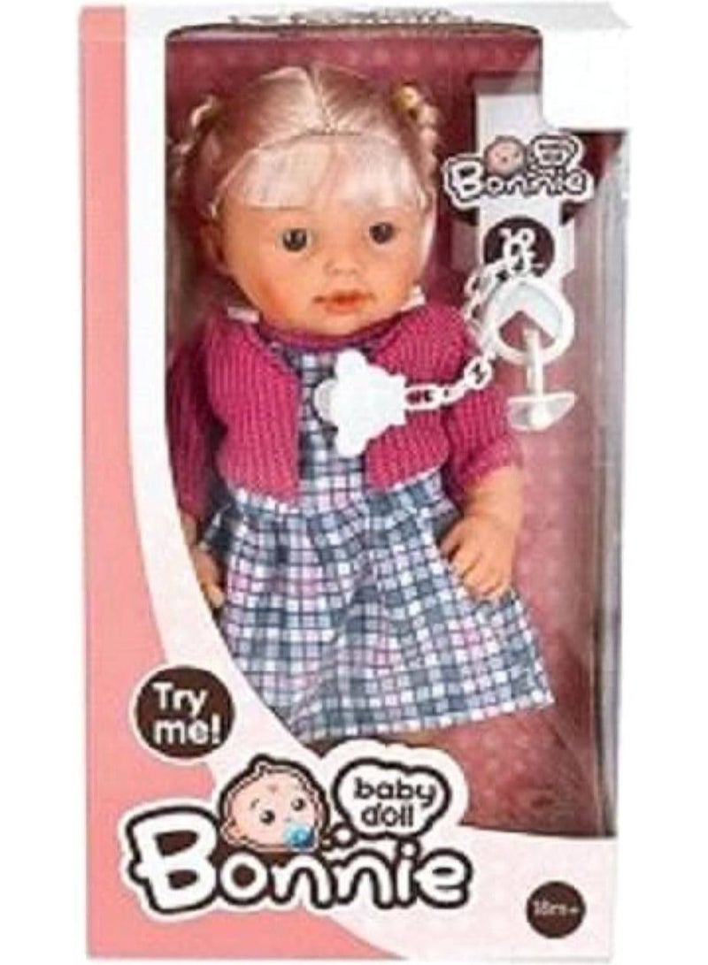 JAWDA BONNIE BABY DOLL WITH PACIFIER (12 INCHES)
