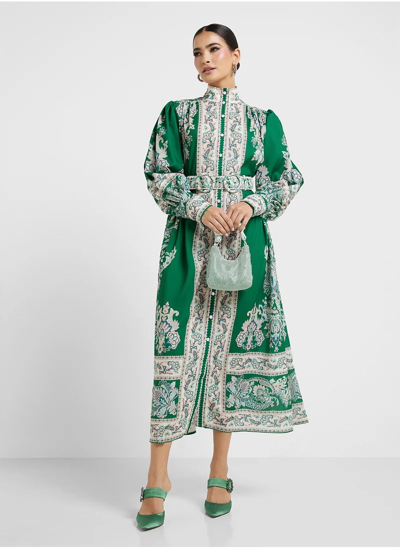 خزانة Abstract Print Dress