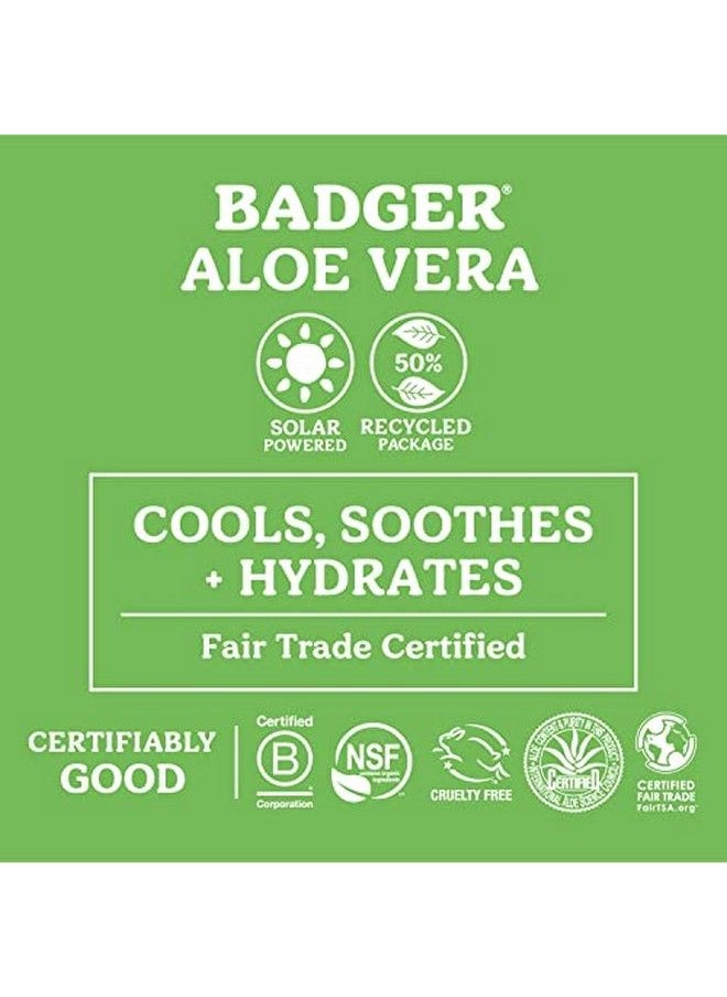 Badger Aloe Vera After Sun Gel (2 Pack) Fair Trade And Certified Organic Aloe Vera Gel Cooling And Soothing Unscented 4 Oz  - Image 4