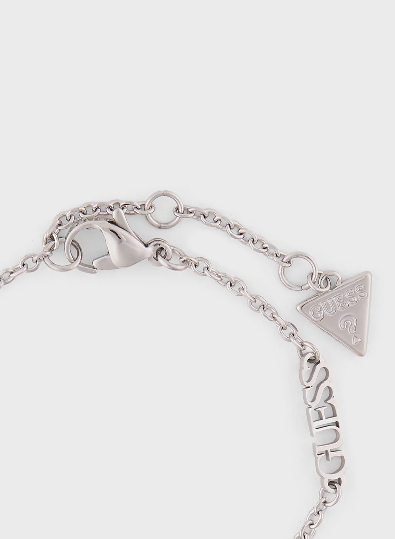 GUESS Side Crystals 4G Coin Bracelet