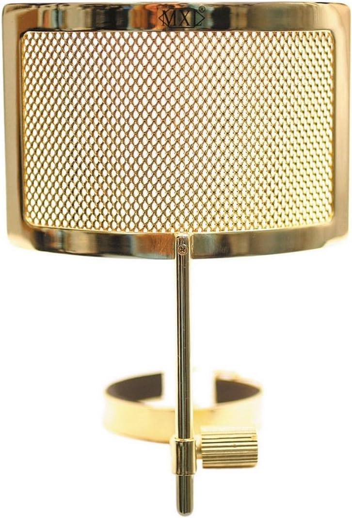 MXL PF-005-G Metal Mesh Pop Filter for Microphones - Gold