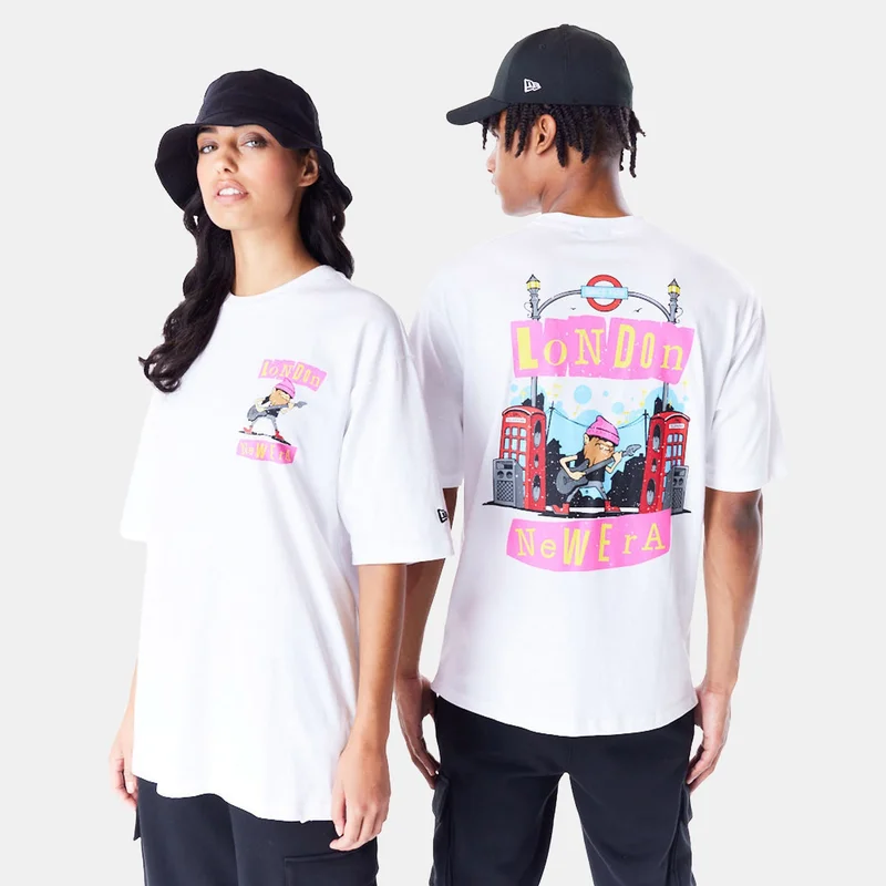 نيو ايرا تيشيرت سيتي جرافيك لندن للرجال