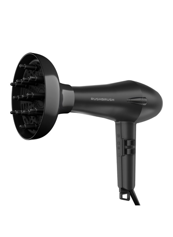 Rush Brush D3 Turbo Dryer 2600 Watt, 3 Heat & 2 Speed - Image 2