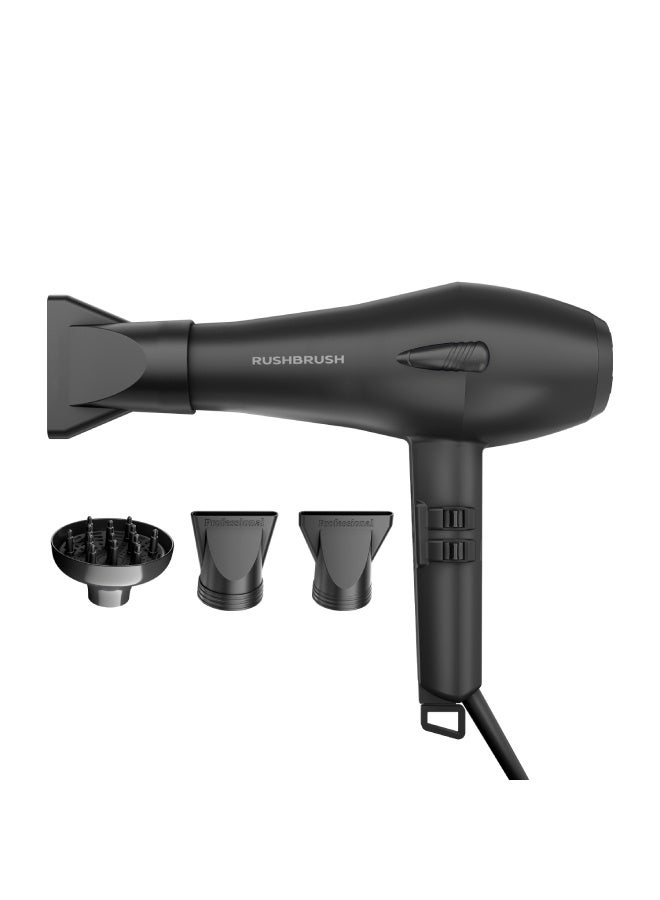 Rush Brush D3 Turbo Dryer 2600 Watt, 3 Heat & 2 Speed - Image 1