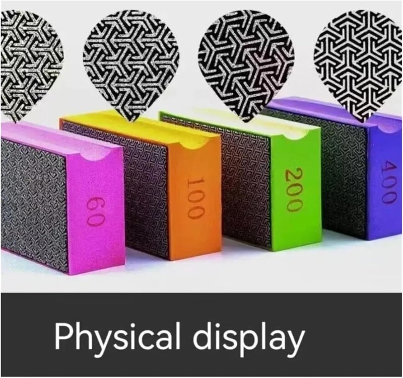 2 Pcs Professional Diamond Manual Polishing Pad Ceramic Abrasive Sanding Disc Marble Stone Tile Glass Block Tools(200) - Image 2