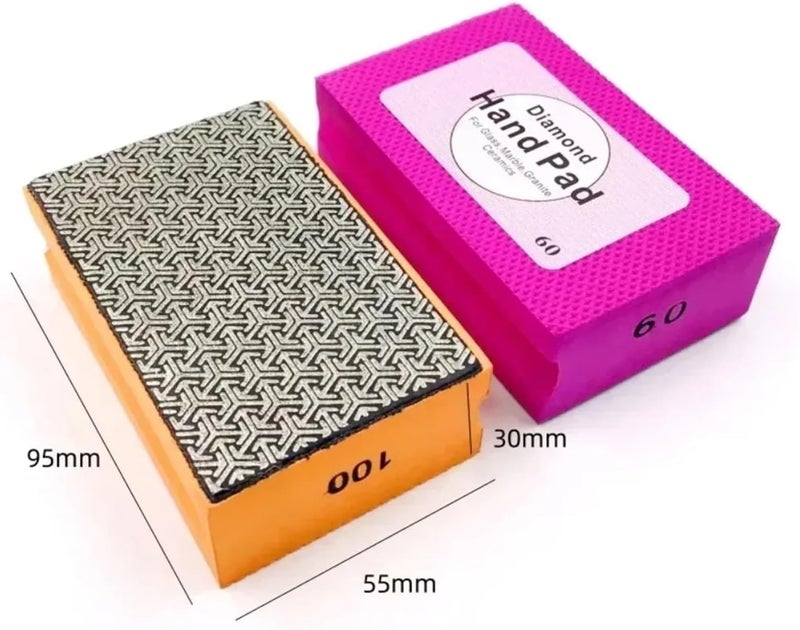 2 Pcs Professional Diamond Manual Polishing Pad Ceramic Abrasive Sanding Disc Marble Stone Tile Glass Block Tools(200) - Image 5