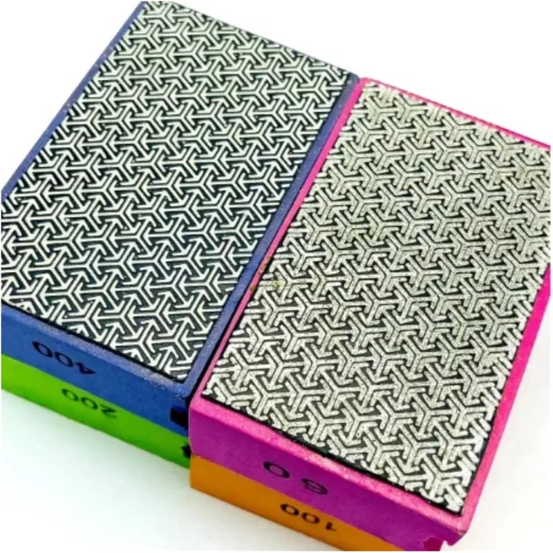 2 Pcs Professional Diamond Manual Polishing Pad Ceramic Abrasive Sanding Disc Marble Stone Tile Glass Block Tools(200) - Image 3