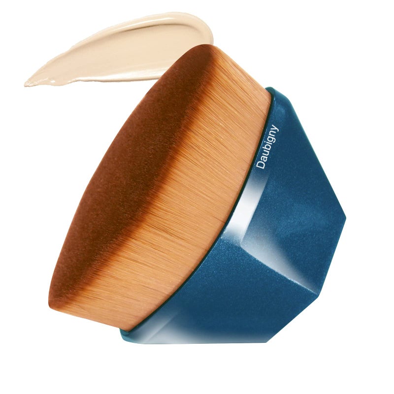 Daubigny Perfect Makeup Brush for Face Blush Foundation Brush for Blending Liquid Cream or Flawless Powder Cosmetics with Protective Case Blue